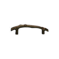 5 Inch Center to Center Aspen Twig Cabinet Pull, Light Bronze