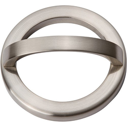 Tableau Pull and Baseplate 2-1/2 inch Center to Center Brushed Nickel