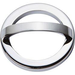 Tableau Pull and Baseplate 2-1/2 inch Center to Center Polished Chrome