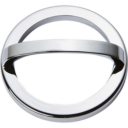 Tableau Pull and Baseplate 3 inch Center to Center Polished Chrome