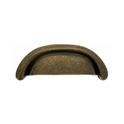 3 Inch Center to Center Aspen Cup Cabinet Pull, Light Bronze