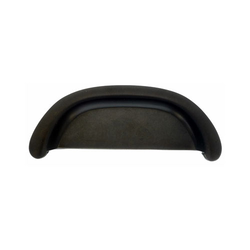 3 Inch Center to Center Aspen Cup Cabinet Pull, Medium Bronze