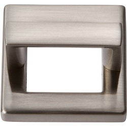 Tableau Pull and Baseplate 1-7/16 inch Center to Center Brushed Nickel