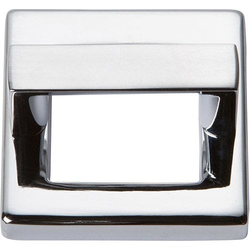 Tableau Pull and Baseplate 1-7/16 inch Center to Center Polished Chrome