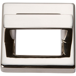Tableau Pull and Baseplate 1-7/16 inch Center to Center Polished Nickel