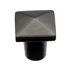 3/4 Inch Length Aspen Square Cabinet Knob, Medium Bronze