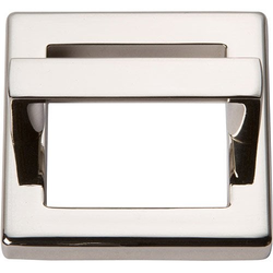 Tableau Pull and Baseplate 1-7/8 inch Center to Center Polished Nickel