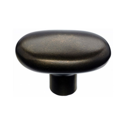 2 Inch Length Aspen Potato Cabinet Knob, Medium Bronze