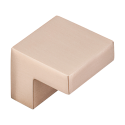 1 Inch Length Nouveau III Square Cabinet Knob, Brushed Bronze