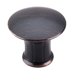 1-1/4 Inch Length Edwardian Lund Cabinet Knob, Tuscan Bronze