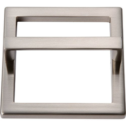 Tableau Pull and Baseplate 3 inch Center to Center Brushed Nickel