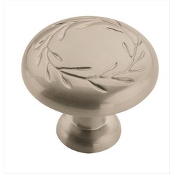 Nature's Splendor 1-1/4 Inch Diameter Satin Nickel Cabinet Knob