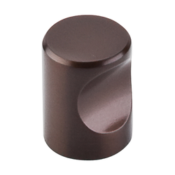 3/4 Inch Length Nouveau II Indent Cabinet Knob, Oil Rubbed Bronze