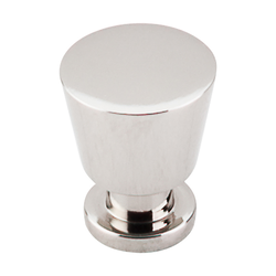 7/8 Inch Length Nouveau II Rocks Cabinet Knob, Polished Nickel