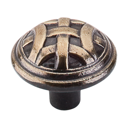 1-1/4 Inch Length Tuscany Celtic Cabinet Knob, Dark Antique Brass