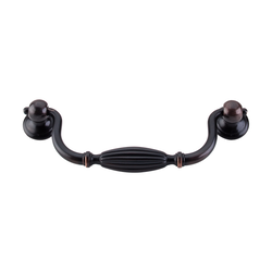 5-1/16 Inch Center to Center Tuscany Drop Pull Cabinet Pull, Tuscan Bronze