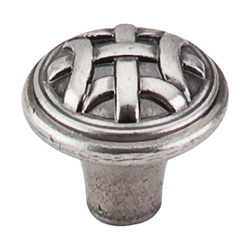 1 Inch Length Tuscany Celtic Cabinet Knob, Pewter Antique