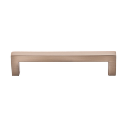 5-1/16 Inch Center to Center Nouveau III Bar Pull Square Bar Cabinet Pull, Brushed Bronze