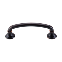 4 Inch Center to Center Edwardian Lund Cabinet Pull, Tuscan Bronze
