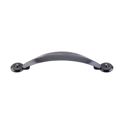 3-3/4 Inch Center to Center Dakota Angle Cabinet Pull, Tuscan Bronze