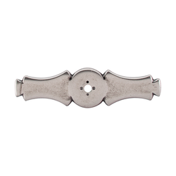 3-5/8 Inch Length Tuscany Backplate Celtic, Pewter Antique