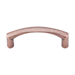 3 Inch Center to Center Nouveau Griggs Cabinet Pull, Antique Copper
