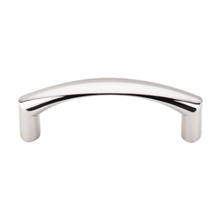 3 Inch Center to Center Nouveau Griggs Cabinet Pull, Polished Nickel