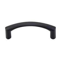 3 Inch Center to Center Nouveau Griggs Cabinet Pull, Flat Black