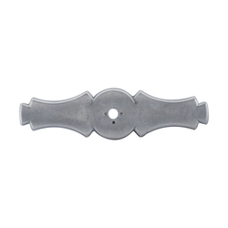 3-5/8 Inch Length Tuscany Backplate Celtic, Pewter Light