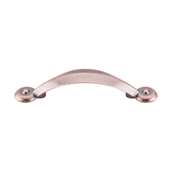 3 Inch Center to Center Dakota Angle Cabinet Pull, Antique Copper