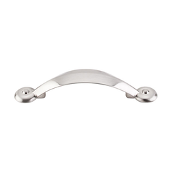 3 Inch Center to Center Dakota Angle Cabinet Pull, Brushed Satin Nickel