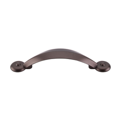 3 Inch Center to Center Dakota Angle Cabinet Pull, Oil Rubbed Bronze
