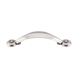 3 Inch Center to Center Dakota Angle Cabinet Pull, Pewter Antique