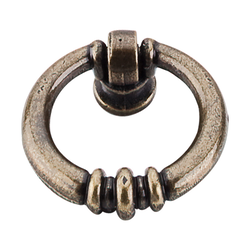 1-5/8 Inch Length Tuscany Newton Ring Pull, German Bronze