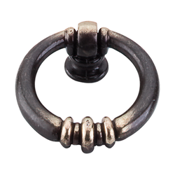 1-5/8 Inch Length Tuscany Newton Ring Pull, Dark Antique Brass