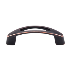 3 Inch Center to Center Nouveau Verona Cabinet Pull, Tuscan Bronze