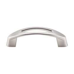 3 Inch Center to Center Nouveau Verona Cabinet Pull, Brushed Satin Nickel