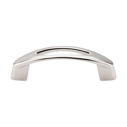 3 Inch Center to Center Nouveau Verona Cabinet Pull, Polished Nickel