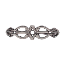 3-3/16 Inch Length Tuscany Backplate Newton, Pewter Antique
