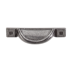2-1/2 Inch Center to Center Britannia Cup Pull, Cast Iron