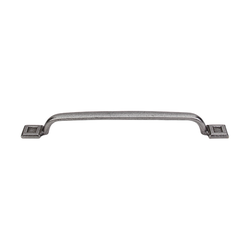 8 Inch Center to Center Britannia Square Inset Cabinet Pull, Cast Iron