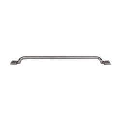 12 Inch Center to Center Britannia Square Inset Cabinet Pull, Cast Iron