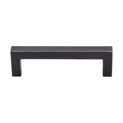 10% OFF 3-3/4 Inch Center to Center Nouveau III Bar Pull Square Bar Cabinet Pull, Tuscan Bronze