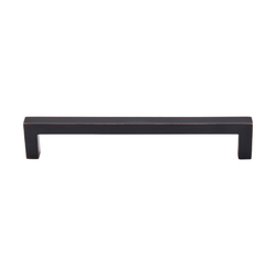 6-5/16 Inch Center to Center Nouveau III Bar Pull Square Bar Cabinet Pull, Tuscan Bronze