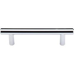 3-3/4 Inch Center to Center Hopewell Cabinet Pull Bar Pulls, Polished Chrome