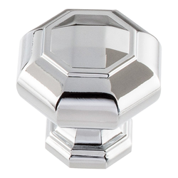 Elizabeth Knob 1-1/4 inch Diameter Polished Chrome