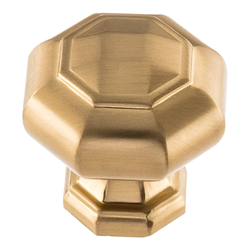 Elizabeth Knob 1-1/4 inch Diameter Warm Brass