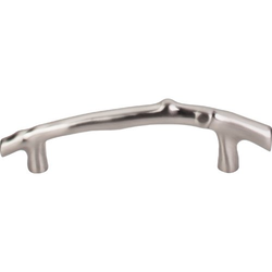 5 Inch Center to Center Aspen II Twig Cabinet Pull, Brushed Satin Nickel