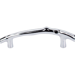 5 Inch Center to Center Aspen II Twig Cabinet Pull, Polished Chrome