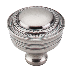 1-1/4 Inch Length Tuscany Contessa Cabinet Knob, Pewter Antique